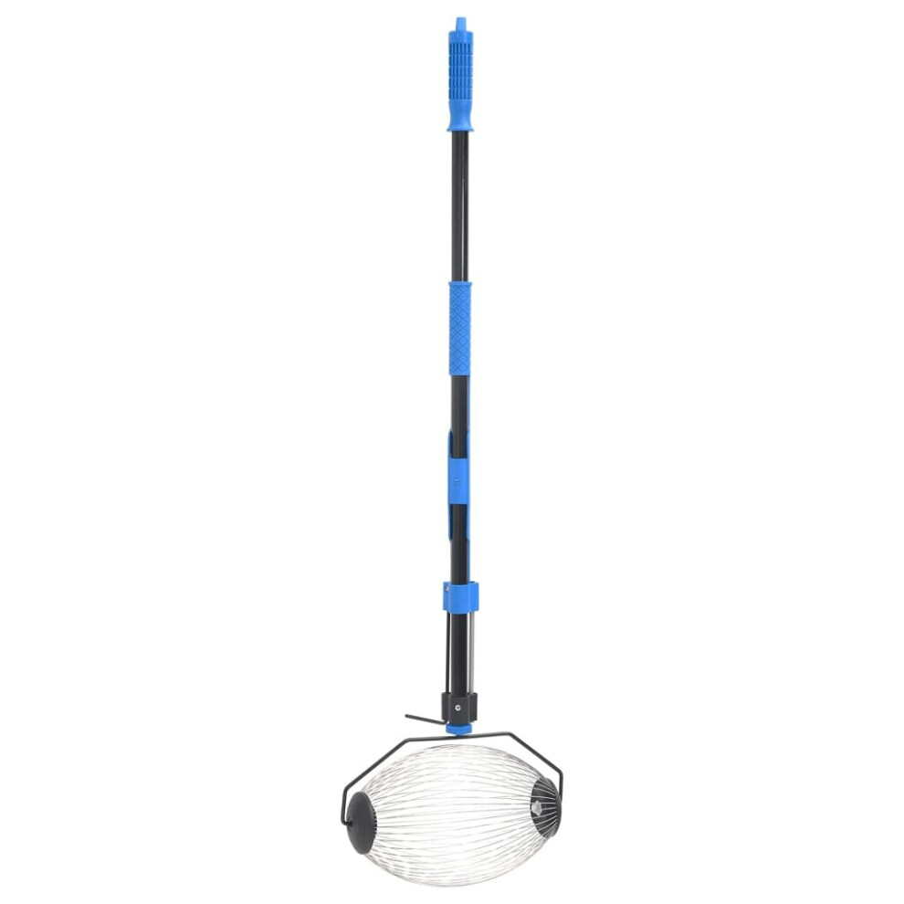 Vidaxl Nut Collector Nut Gatherer Walnut Collector Ball Picker Steel Blue