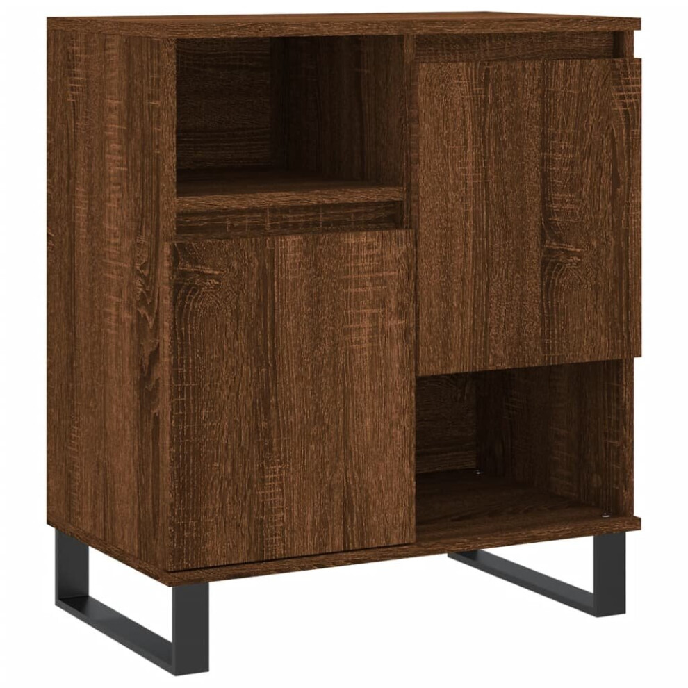 vidaXL Sideboard Storage Cabinet Cupboard Side Cabinet Brown Oak Engineered Wood