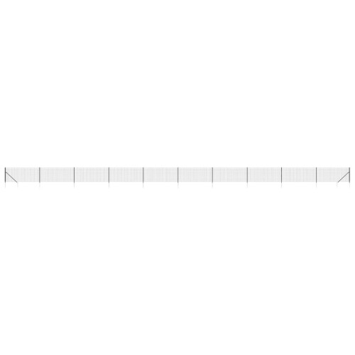 VidaXL vidaXL Maschendrahtzaun mit Bodenhülsen Anthrazit 1x25 m 1