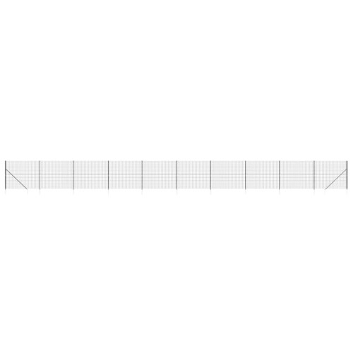 VidaXL vidaXL Maschendrahtzaun mit Bodenhülsen Anthrazit 2,2x25 m 1