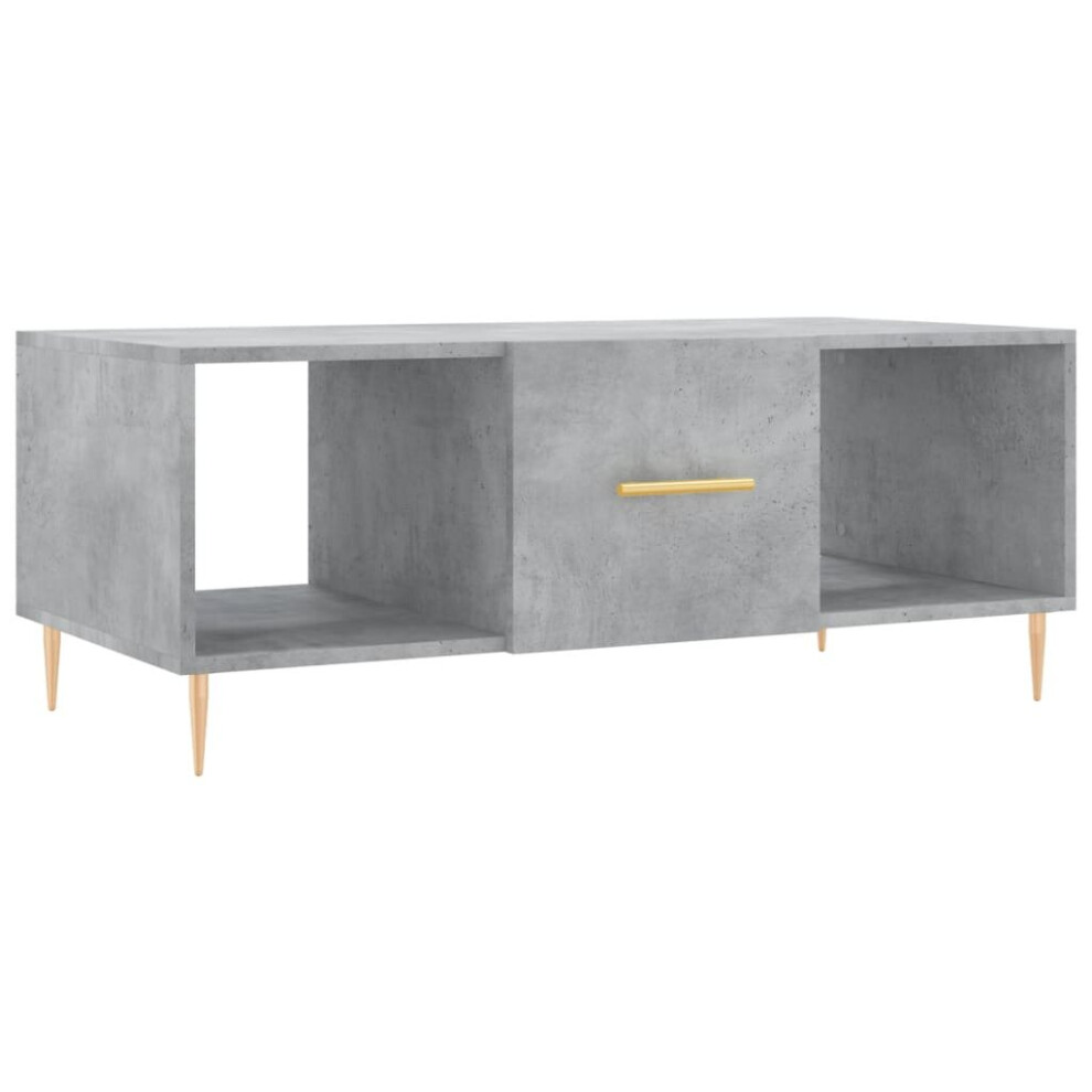 (concrete grey) vidaXL Coffee Table Side Table Sofa Couch Table Sonoma Oak Engineered Wood