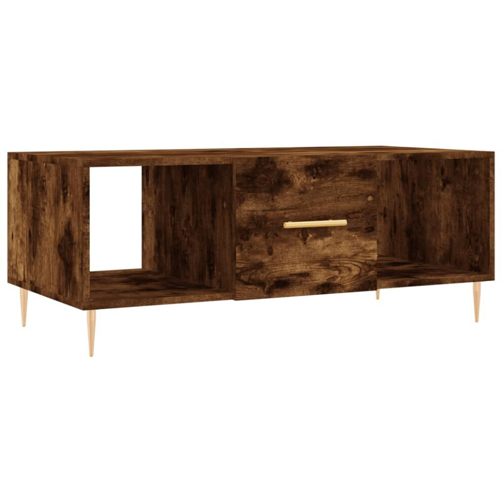 (smoked oak) vidaXL Coffee Table Side Table Sofa Couch Table Sonoma Oak Engineered Wood