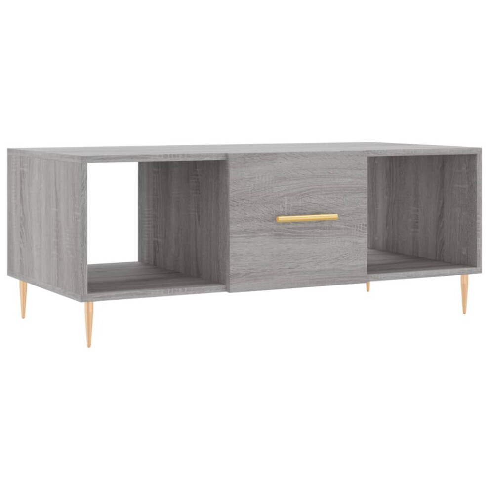 (grey sonoma) vidaXL Coffee Table Side Table Sofa Couch Table Sonoma Oak Engineered Wood