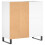 VidaXL vidaXL Record Cabinet Record Storage Cabinet Sideboard White Engineered Wood 6