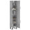 VidaXL vidaXL Highboard Sideboard Cupboard Side Cabinet Concrete Grey Engineered Wood 3