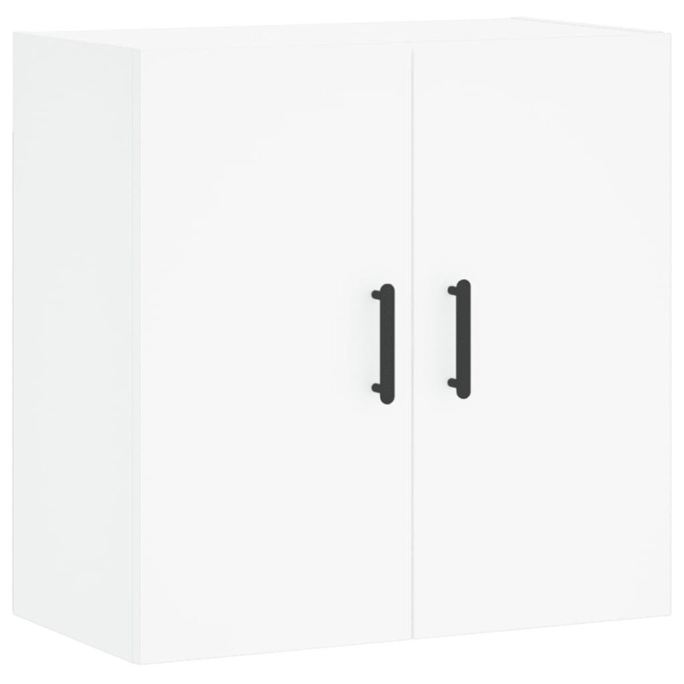vidaXL Wall Cabinet - White Engineered Wood, 60x31x60 cm, Wall-Mounted Storage & Display Cabinet-image-OPC-PCFHWNG-NEW