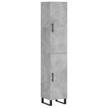vidaXL Highboard Sideboard Cupboard Side Cabinet Concrete Grey Engineered Wood