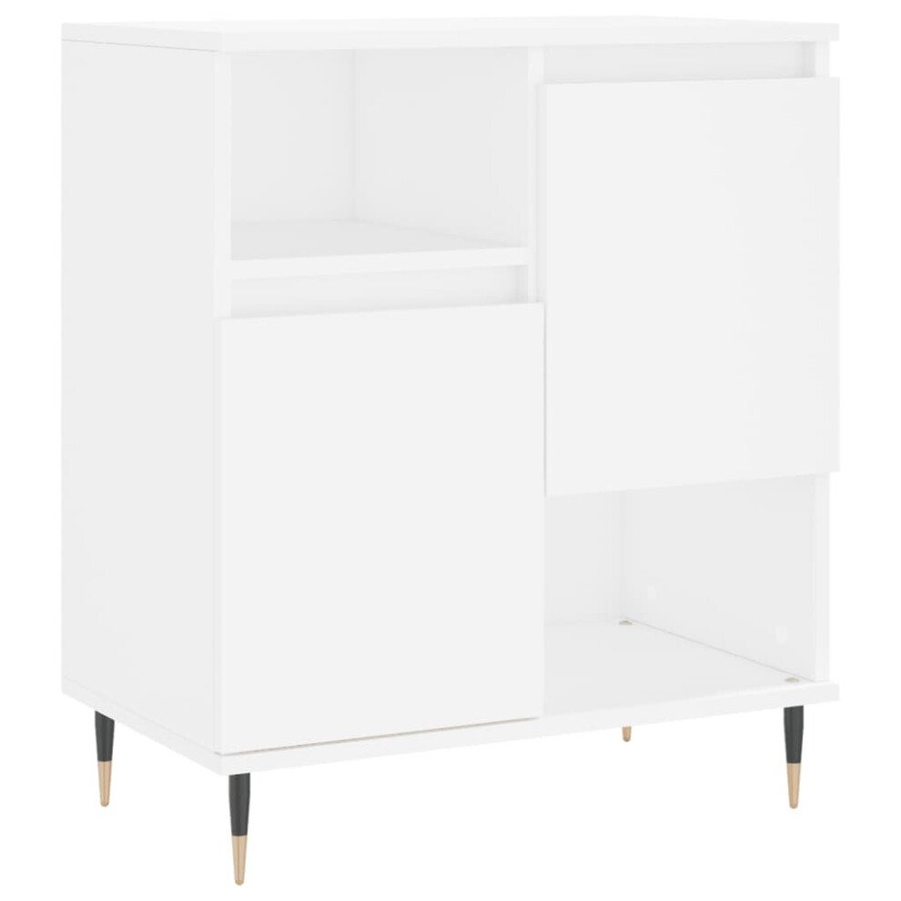 vidaXL Sideboard Storage Cabinet Cupboard Side Cabinet White Engineered Wood