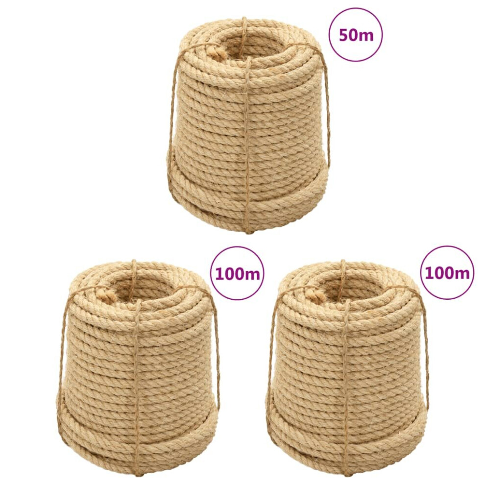 vidaXL Sisal Ropes Jute String for Gardening Hemp Rope Twine String 3 pcs