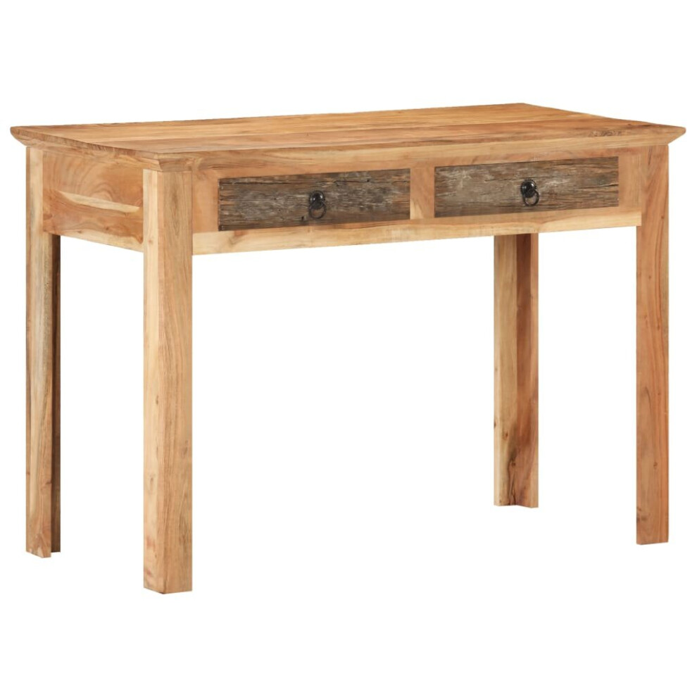 Vidaxl Desk Solid Reclaimed Wood Wooden Computer Console Table Workstation