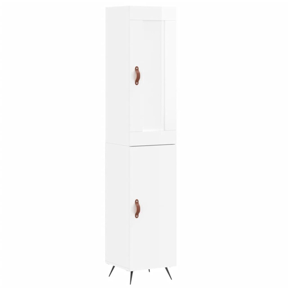 (high gloss white, 1 door) vidaXL Highboard Sideboard Tall Storage Cabinet Side Cabinet Engineered Wood