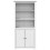 VidaXL vidaXL Bookcase Bookshelf File Cabinet Sideboard BODO White Solid Wood Pine 3