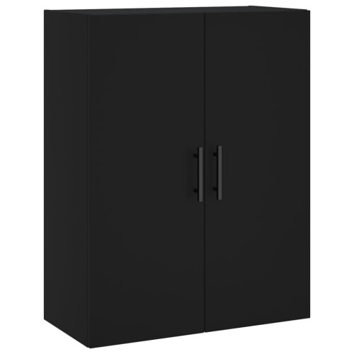 VidaXL (black) vidaXL Wall Mounted Cabinet Display Cabinet High Gloss White Engineered Wood