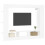 VidaXL vidaXL TV Cabinet TV Console Sideboard Media Console White Engineered Wood 3