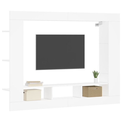VidaXL vidaXL TV Cabinet TV Console Sideboard Media Console White Engineered Wood 2