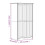 VidaXL vidaXL Wardrobe Closet Clothes Storage BODO White and Brown Solid Wood Pine 4