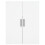 VidaXL (white) vidaXL Wall Mounted Cabinet Display Cabinet High Gloss White Engineered Wood 7