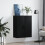 VidaXL (black) vidaXL Wall Mounted Cabinet Display Cabinet High Gloss White Engineered Wood 3