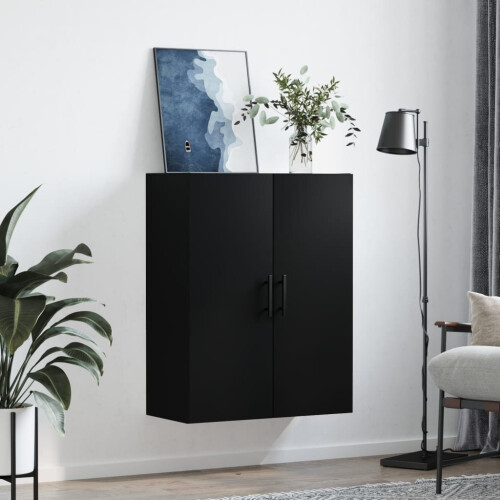 VidaXL (black) vidaXL Wall Mounted Cabinet Display Cabinet High Gloss White Engineered Wood 2