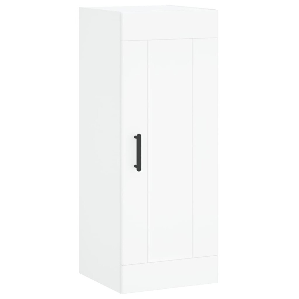 vidaXL Wall Mounted Cabinet Bathroom Cabinet Cupboard White Engineered Wood