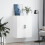 VidaXL (white) vidaXL Wall Mounted Cabinet Display Cabinet High Gloss White Engineered Wood 3