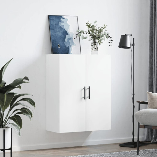 VidaXL (white) vidaXL Wall Mounted Cabinet Display Cabinet High Gloss White Engineered Wood 2