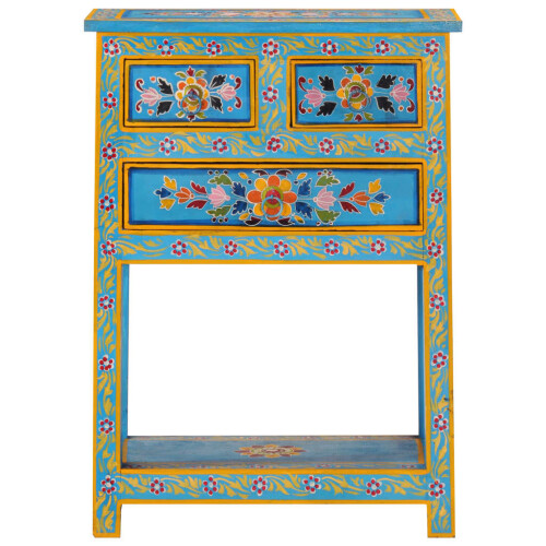 VidaXL vidaXL Sideboard Kitchen Storage Cabinet Cupboard Turquoise Solid Wood Mango 2