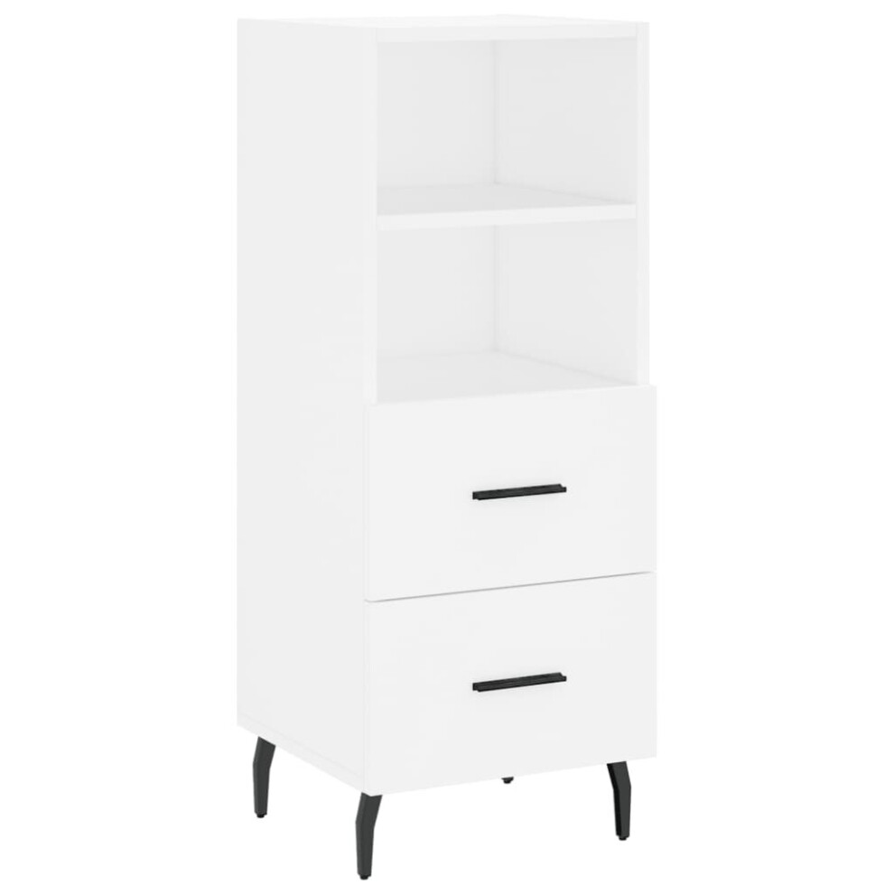 vidaXL Sideboard Storage Cabinet Side Cabinet Cupboard White Engineered Wood