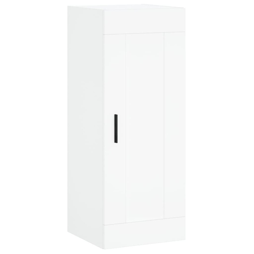 vidaXL Wall Mounted Cabinet Storage Cabinet Side Cabinet White Engineered Wood