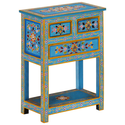 VidaXL vidaXL Sideboard Kitchen Storage Cabinet Cupboard Turquoise Solid Wood Mango