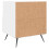 VidaXL (white, 2 pcs) vidaXL Bedside Cabinet Bed Table Nightstand Side Table Black Engineered Wood 9