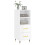 VidaXL vidaXL Sideboard Storage Cabinet Cupboard High Gloss White Engineered Wood 3