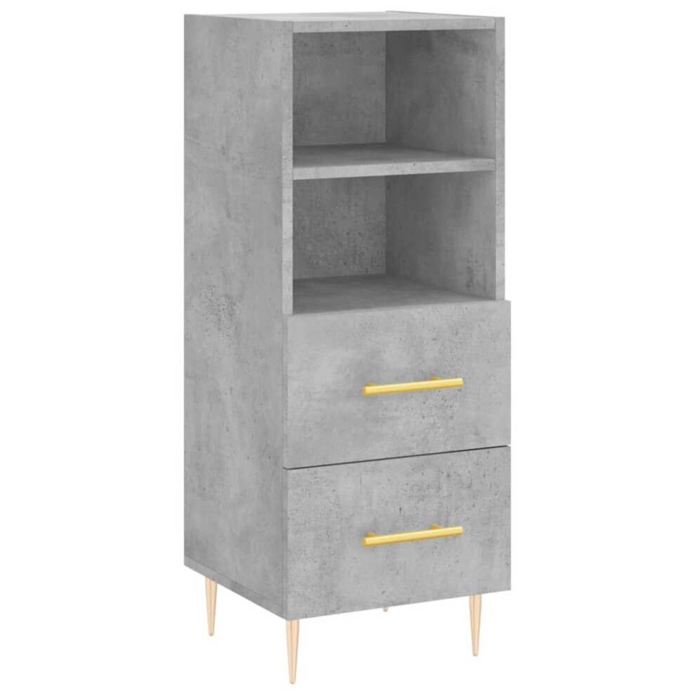 vidaXL Sideboard Storage Cabinet Side Cabinet Concrete Grey Engineered Wood