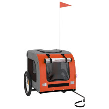 (orange, 69 x 133.5 x 73.5 cm) vidaXL Dog Bike Trailer Bicycle Trailer Bike Carriage Oxford Fabric and Iron
