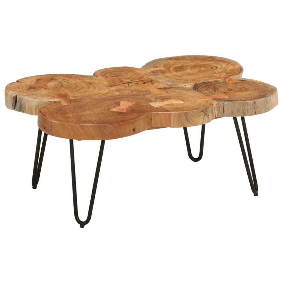 (83 x 54 x 36 cm) vidaXL Coffee Table Side Table 4 Trunks Wooden Desk Home Solid Sheesham Wood