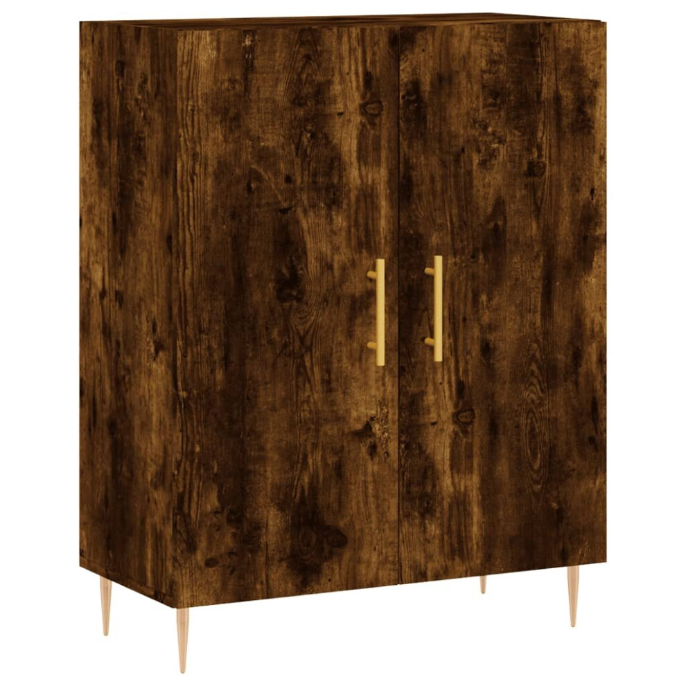 Vidaxl Sideboard Storage Side Cabinet Cupboard Smoked Oak Engineered Wood