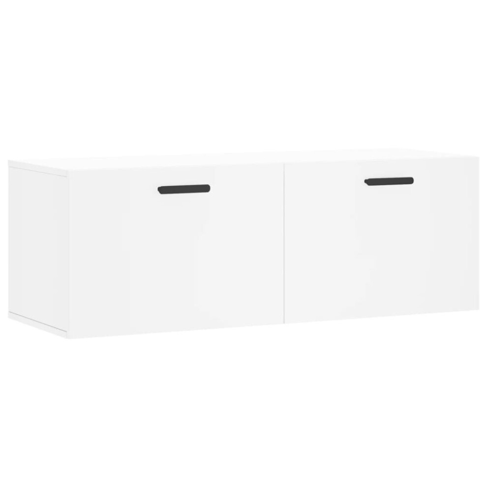 (white, 100 x 36.5 x 35 cm) vidaXL Wall Cabinet Storage Cabinet Display Cabinet White Engineered Wood