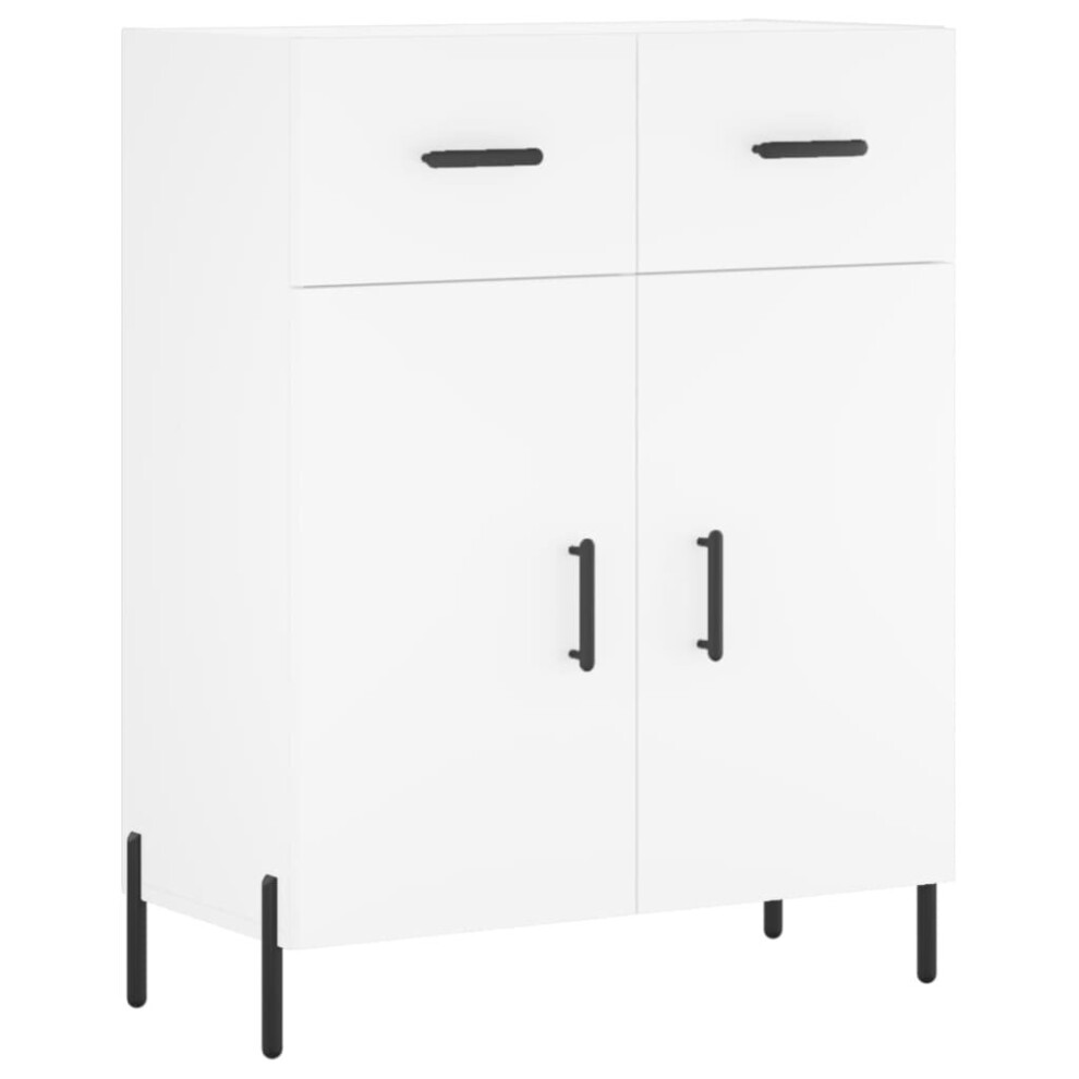 Vidaxl Sideboard Storage Cabinet Side Cabinet Cupboard White Engineered Wood