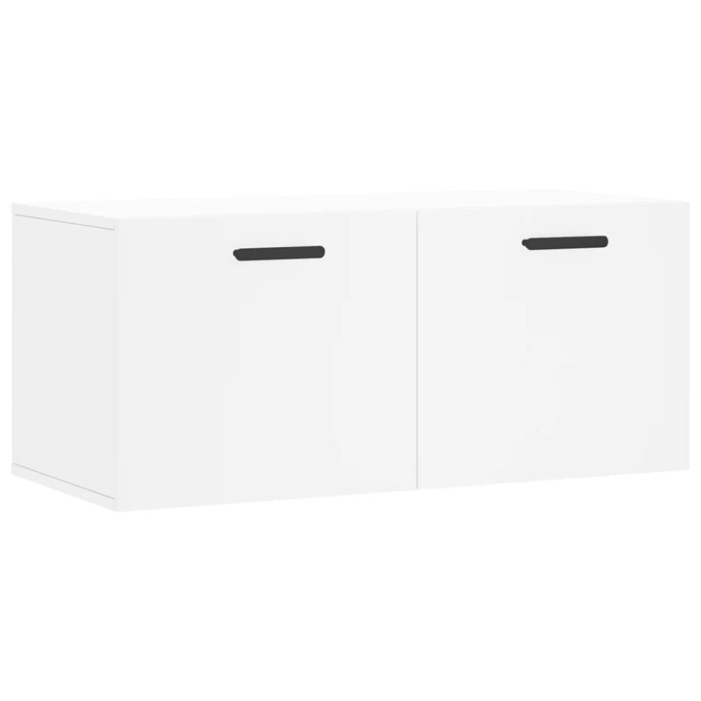 (white, 80 x 36.5 x 35 cm) vidaXL Wall Cabinet Storage Cabinet Display Cabinet White Engineered Wood