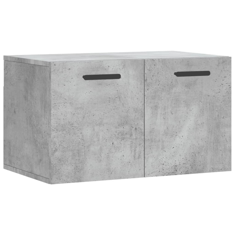 (concrete grey, 60 x 36.5 x 35 cm) vidaXL Wall Cabinet Storage Cabinet Display Cabinet White Engineered Wood