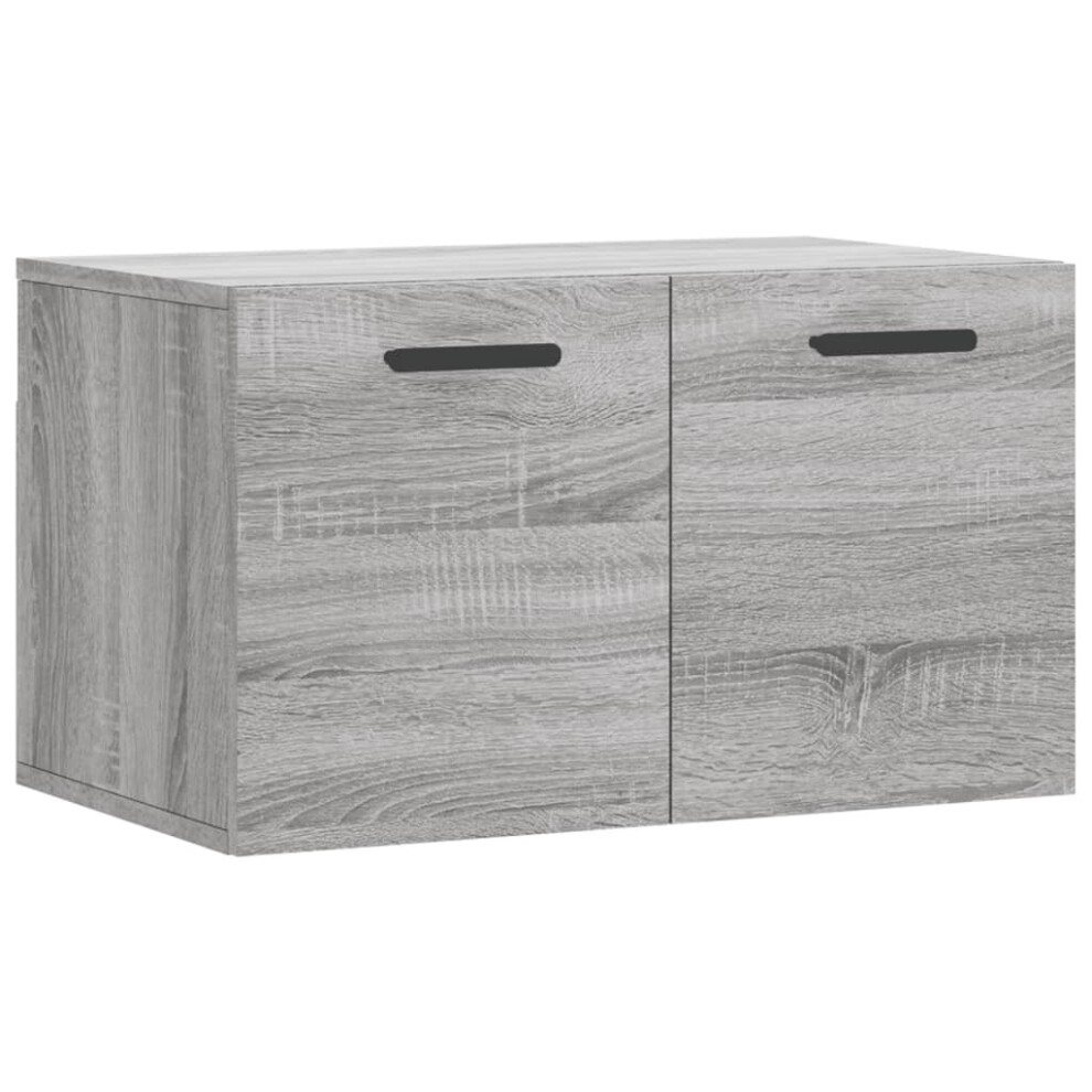 (grey sonoma, 60 x 36.5 x 35 cm) vidaXL Wall Cabinet Storage Cabinet Display Cabinet White Engineered Wood