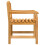 VidaXL (6 pcs) vidaXL Garden Chairs Wooden Stackable Dining Chair Armchairs Solid Wood Teak 5