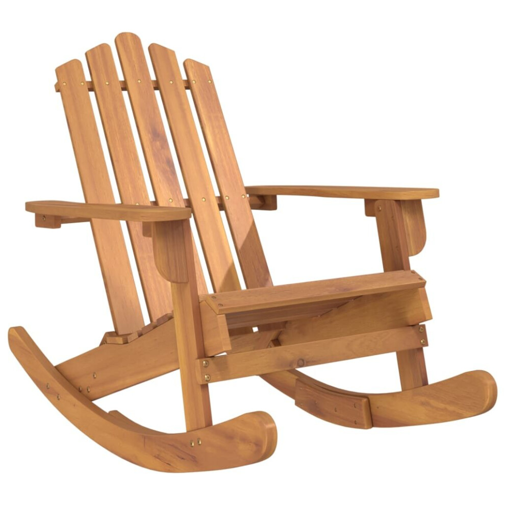 vidaXL Adirondack Rocking Chair Garden Chair Deck Chair Solid Wood Acacia