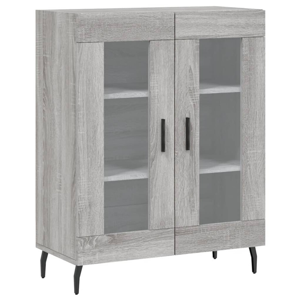 vidaXL Sideboard Storage Side Cabinet Cupboard Grey Sonoma Engineered Wood