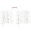 VidaXL vidaXL Sideboard Storage Cabinet Cupboard High Gloss White Engineered Wood 9