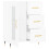 VidaXL vidaXL Sideboard Storage Cabinet Cupboard High Gloss White Engineered Wood 6