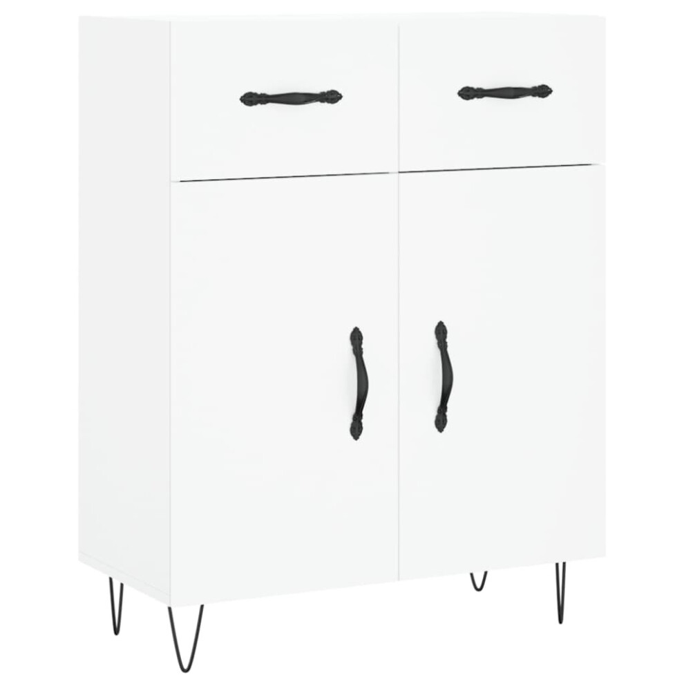 Vidaxl Sideboard Storage Cabinet Side Cabinet Cupboard White Engineered Wood