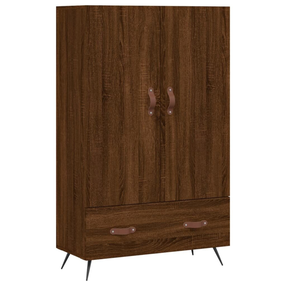 vidaXL Highboard Sideboard Cupboard Side Cabinet Brown Oak Engineered Wood