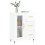 VidaXL vidaXL Sideboard Storage Cabinet Cupboard High Gloss White Engineered Wood 3