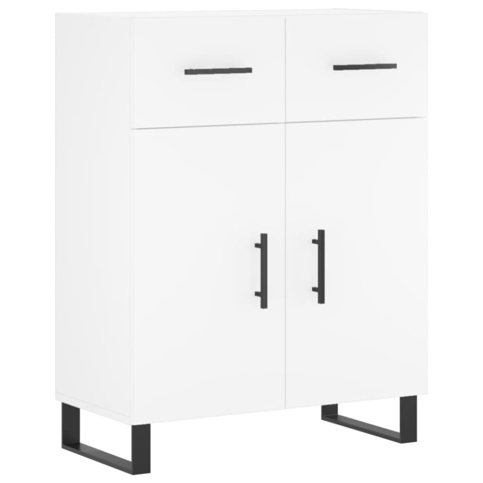 vidaXL Sideboard Storage Cabinet Side Cabinet Cupboard White Engineered Wood